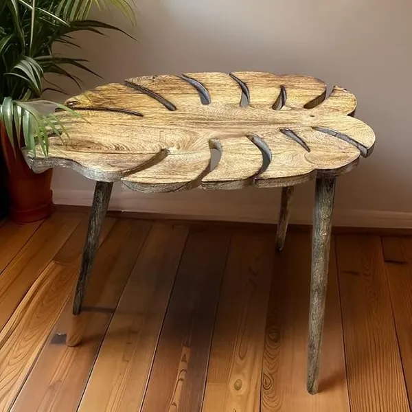 Mango_Wood_Natural_Leaf_Shape_Coffee_Table