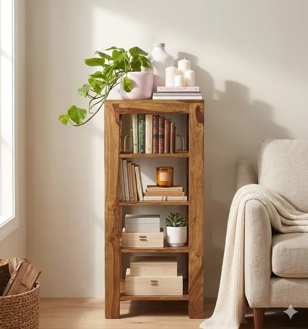 Mango_Wood_Natural_Brown_Corner_Shelf_Bookcase