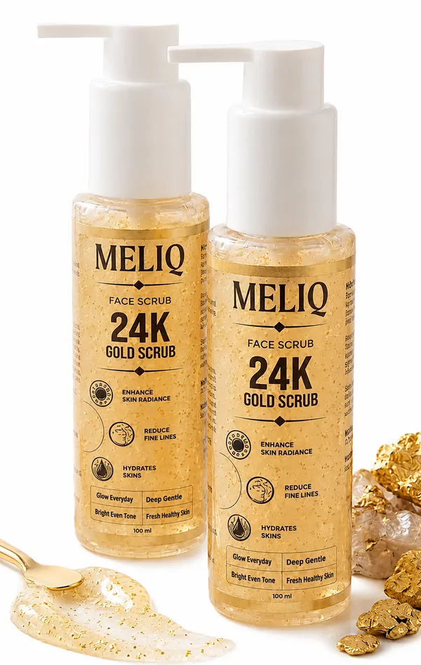 Meliq_24K_Gold_Glowing_Scrub_Facewash_–_Deep_Cleansing_&_Brightening_|_Exfoliating_&_Hydrating_|_Anti-Aging_&_Glow_Boosting