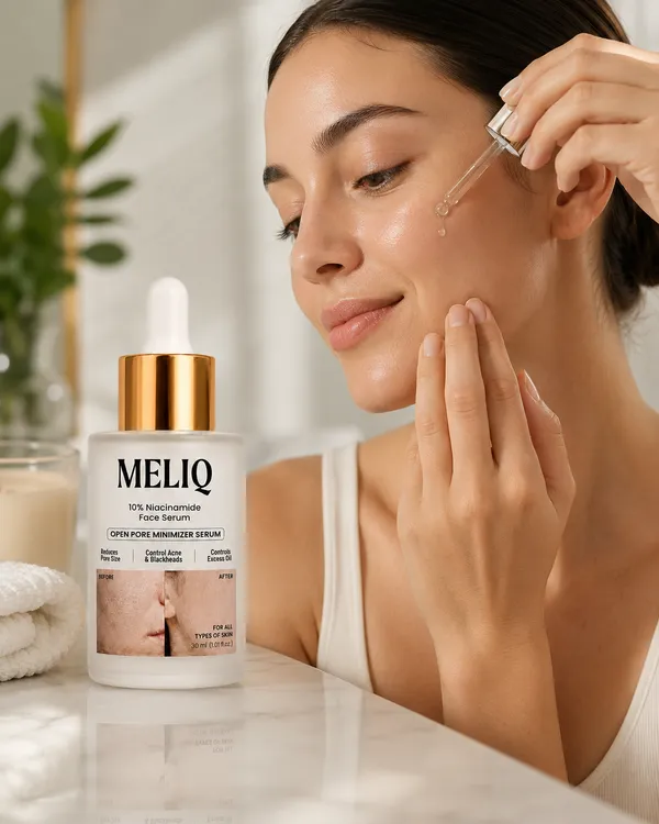 Meliq_10%_Niacinamide_Serum_with_Zinc_–_Reduces_Acne_Marks,_Controls_Oil_&_Minimizes_Pores_|_Vitamin_B3_for_Blemish-Free,_Clear_Skin_|_For_Oily_&_Acne-Prone_Skin_|_Acne_&_Oil_Control_|_Women_&_Men_|_Pack_of_1,_30ml