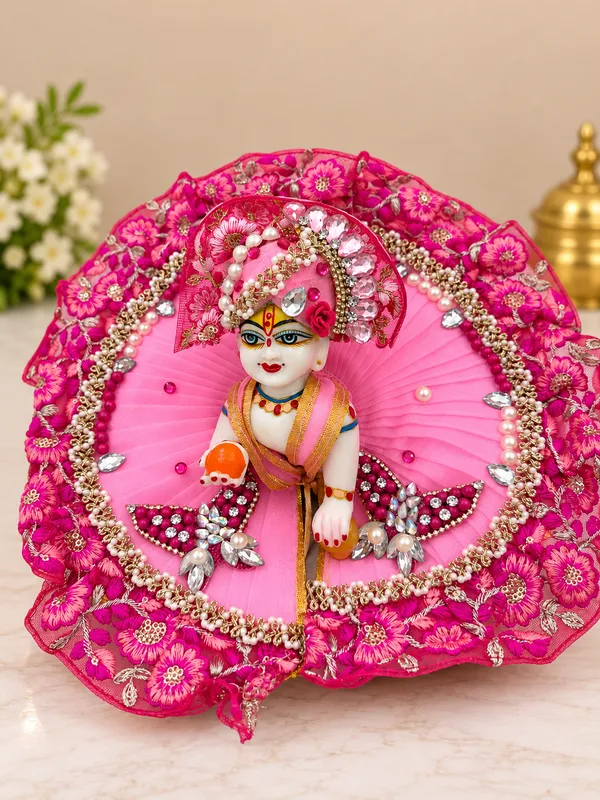 Baby_pink_poshak_with_butterfly_design
