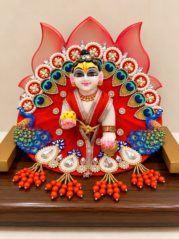 Multi_colour_morr_design_poshak_for_laddu_gopal_ji
