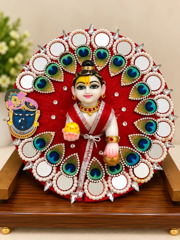 Multi_colour_poshak_with_shree_nath_ji_design_for_your_madhav
