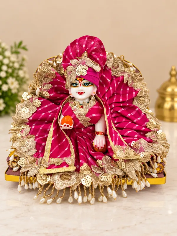 Pink_bandhani_poshak_for_laddu_gopal_ji