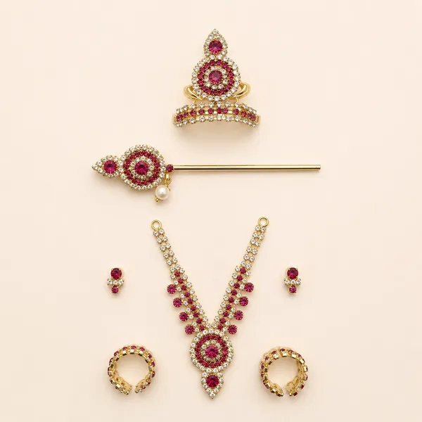 Multicolour_Premium_Sringar_Set_For_Ladoo_Gopla_Ji_Set_Of_2