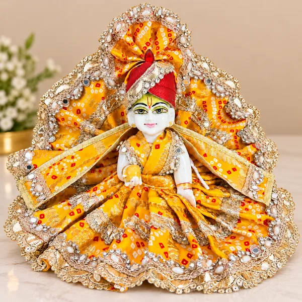 Yellow_bandhani_poshak_for_your_Madhav