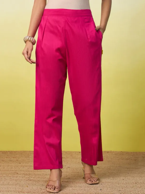 Pink_Cotton_Straight_Kurta_Pant_Set_For_Women