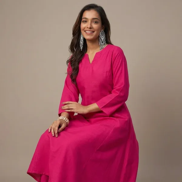 Pink_Cotton_Straight_Kurta_Pant_Set_For_Women