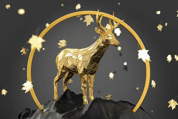 Golden_Geometric_Deer_Sculpture_Showpiece