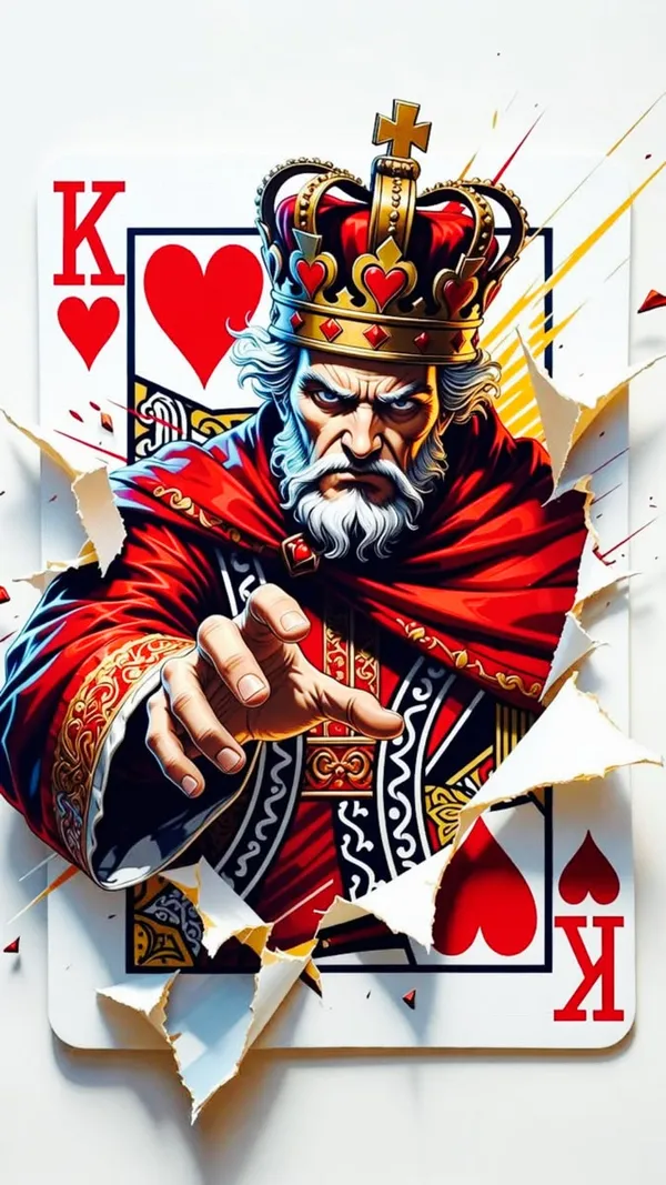 King_Of_Hearts_Playing_Card_Wall_Art