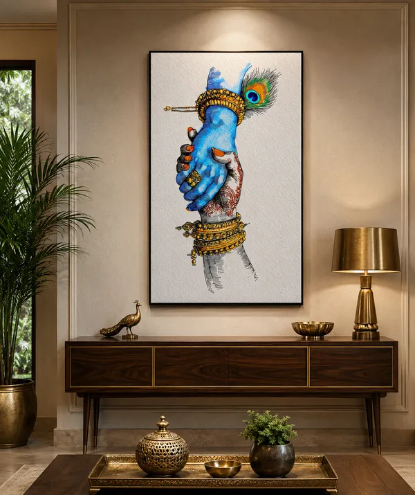 Blue_Krishna_Hand_Traditional_Religious_Wall_Art