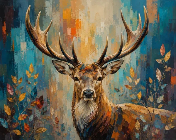 Deer_Abstract_Wall_Art