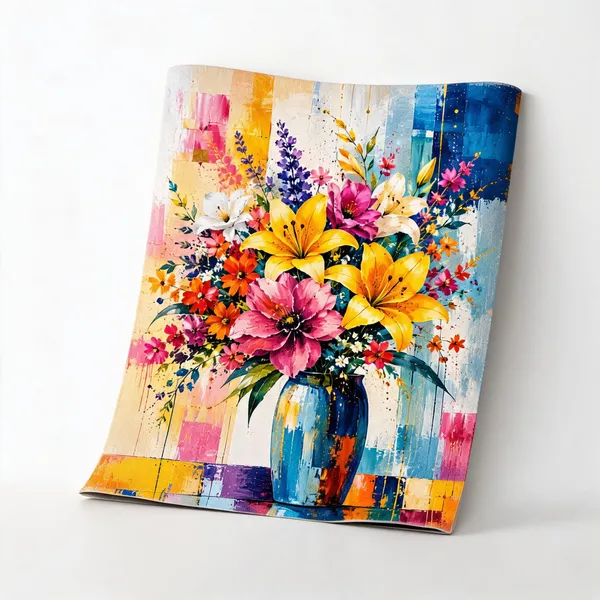 Multicolour_Abstract_Floral_Bouquet_Wall_Art