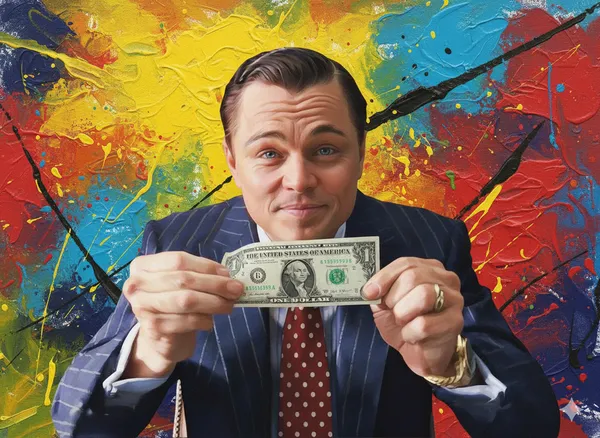 Man_Holding_Dollar_Abstract_Wall_Art_Print