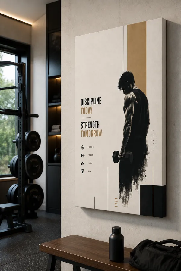 Discipline_Today_Strength_Tomorrow_Motivational_Wall_Poster