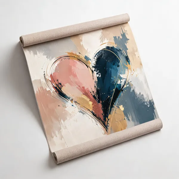 Abstract_Multicolour_Heart_Wall_Art