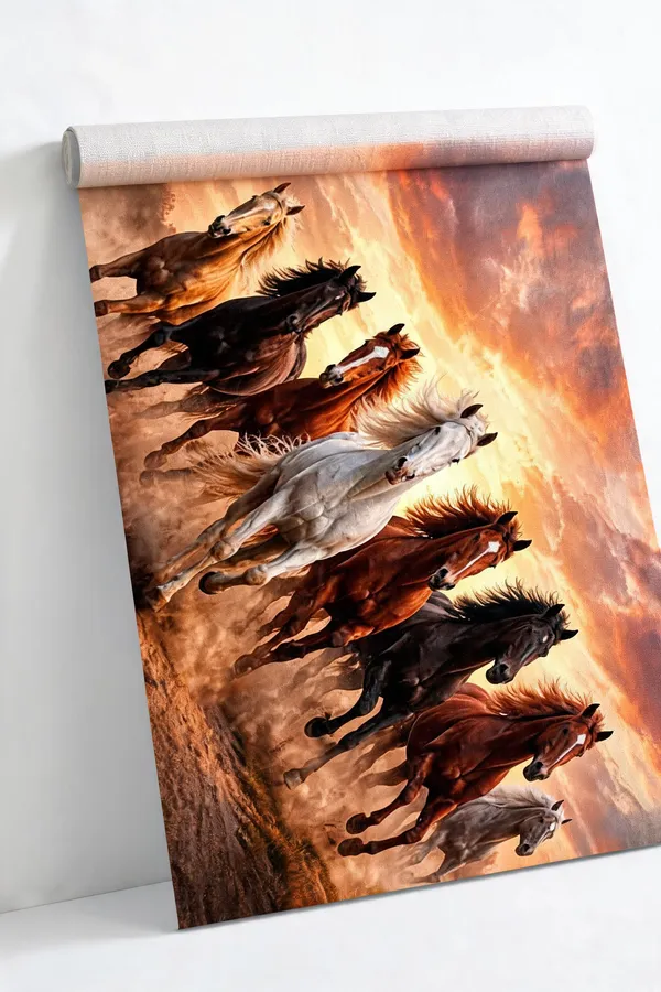 Sunset_Horse_Herd_Scenic_Wall_Art