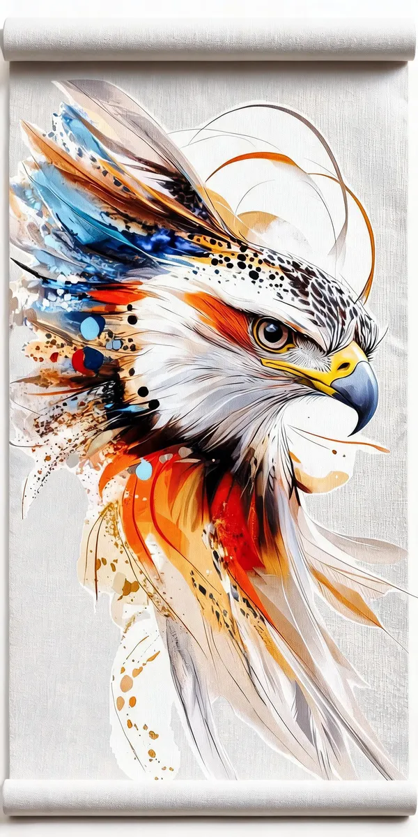 Abstract_Multicolour_Eagle_Wall_Art_Print