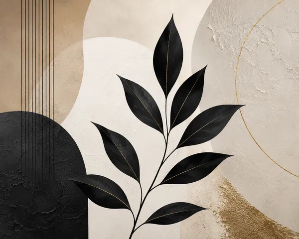Abstract_Botanical_Black_Leaf_Wall_Art