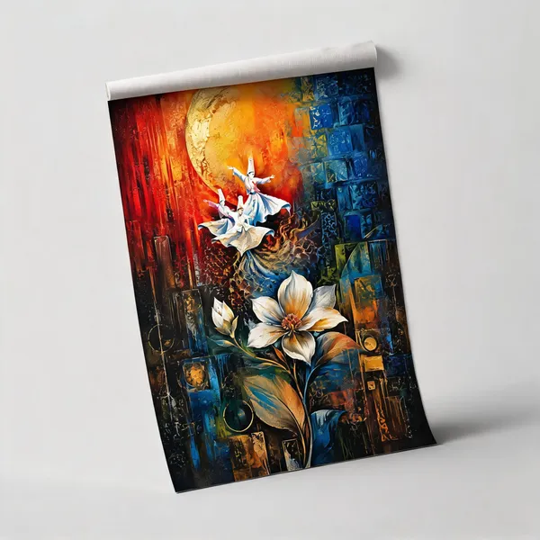 Abstract_Floral_Dancers_Artistic_Wall_Painting