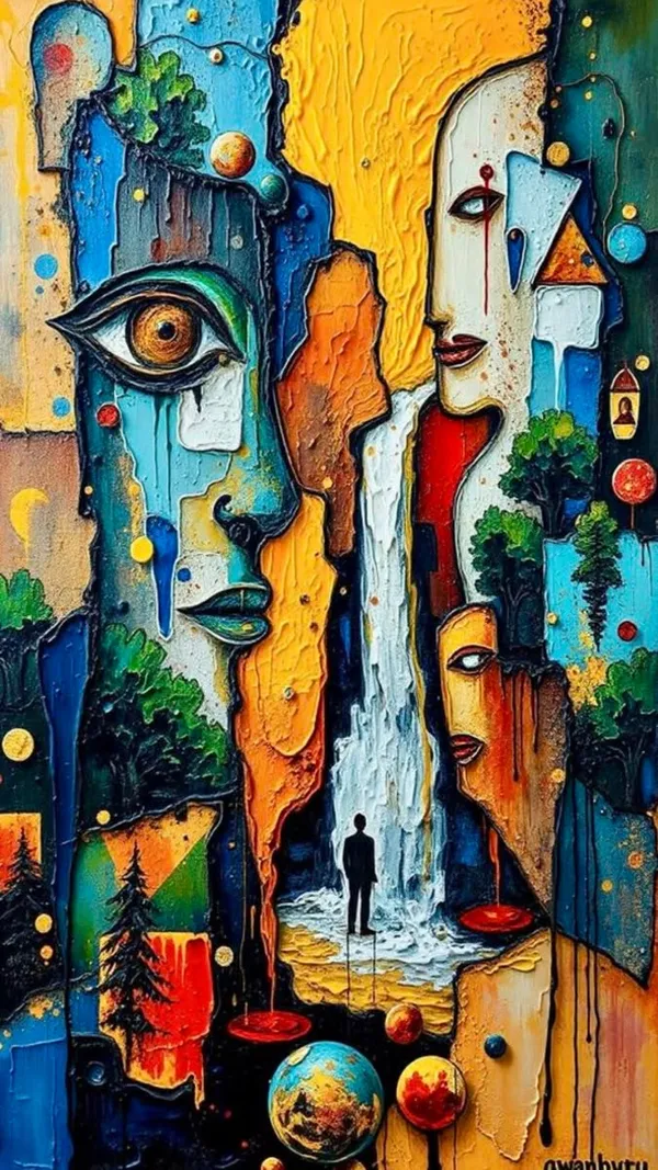 Multicolor_Abstract_Faces_Landscape_Wall_Art