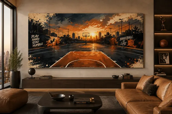 Basketball_Court_Sunset_Wall_Art