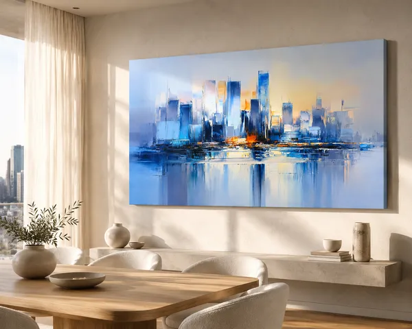 Abstract_Blue_Cityscape_Wall_Art