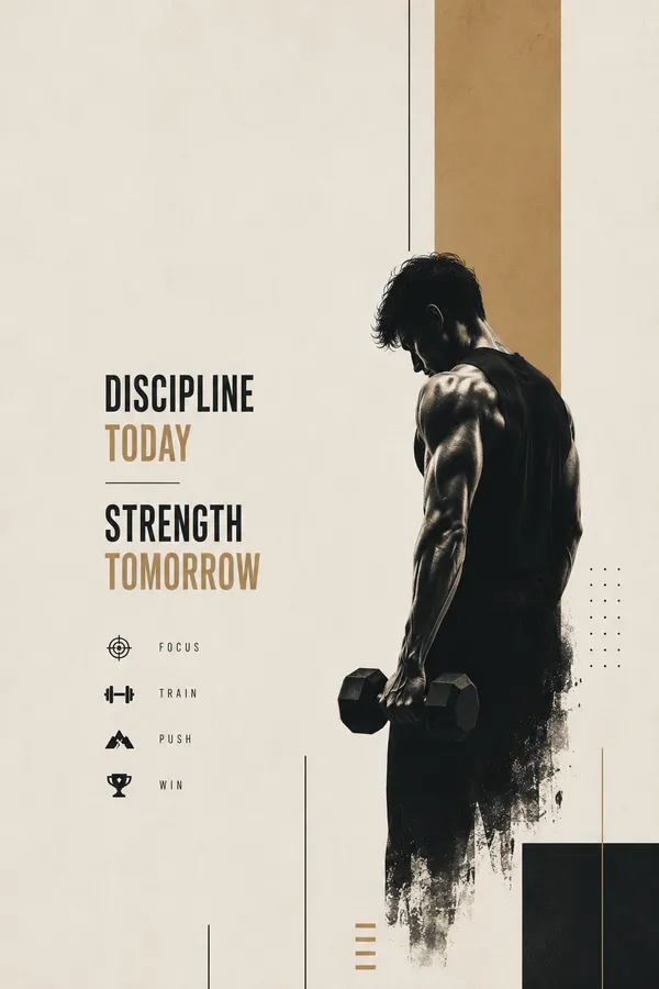 Discipline_Today_Strength_Tomorrow_Motivational_Wall_Poster