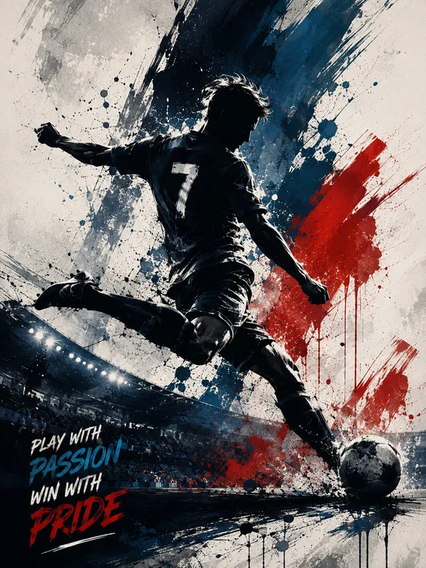 Football_Player_Passion_Pride_Wall_Poster