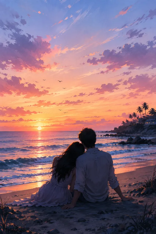 Romantic_Beach_Sunset_Couple_Wall_Art