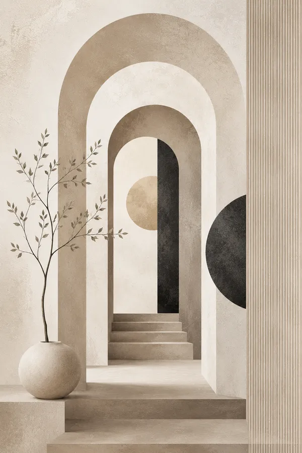 Abstract_Geometric_Arch_Wall_Art_Poster