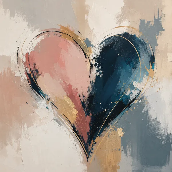 Abstract_Multicolour_Heart_Wall_Art