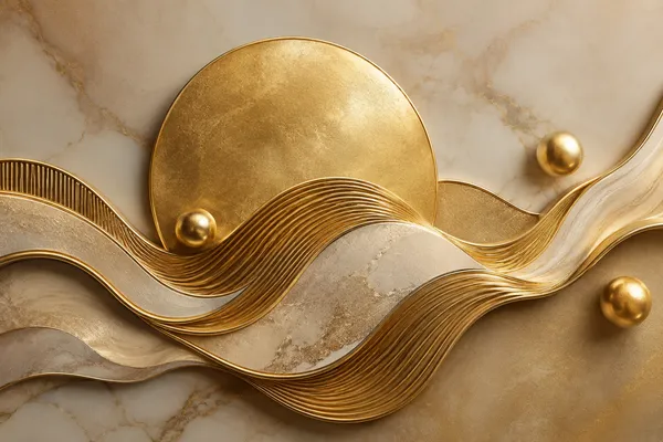 Gold_Tone_Abstract_Wave_Wall_Decor