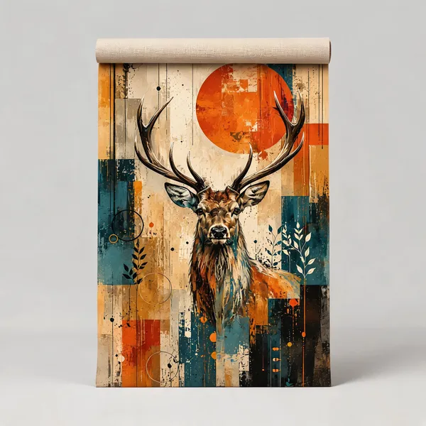 Abstract_Geometric_Deer_Wall_Art_Print