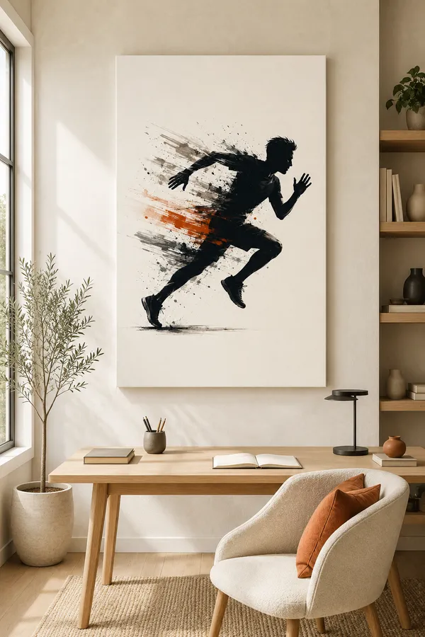 Abstract_Running_Figure_Wall_Art