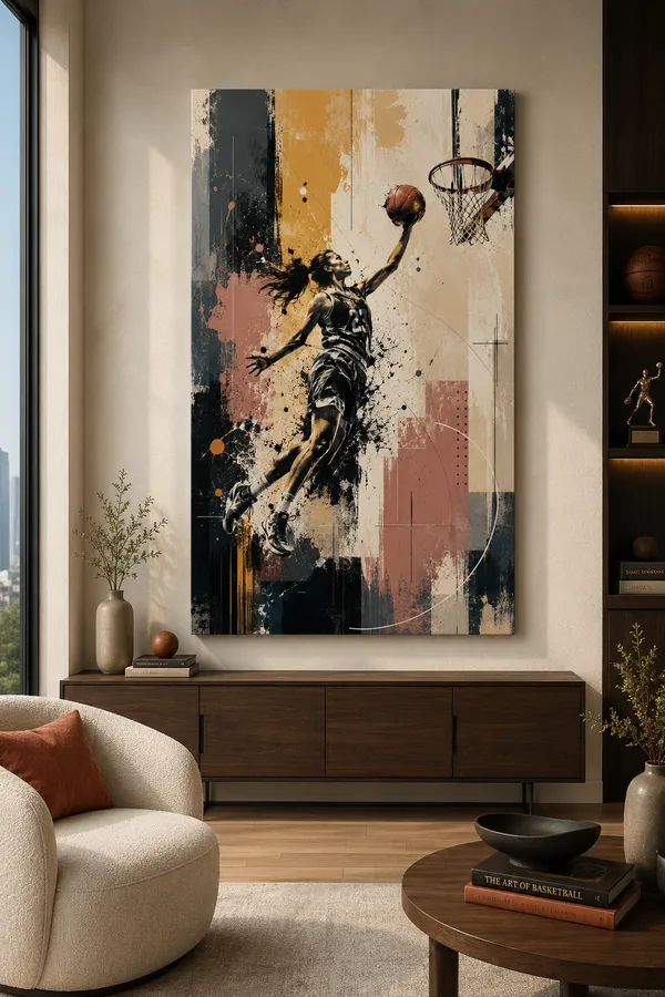 Basketball_Action_Abstract_Wall_Art