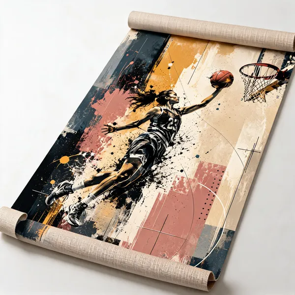 Basketball_Action_Abstract_Wall_Art