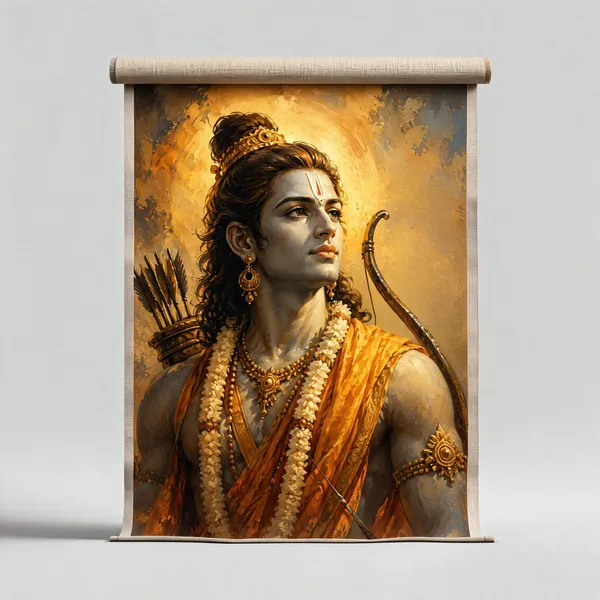 Traditional_Bow-Wielding_Portrait_Wall_Art