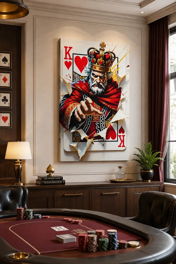 King_Of_Hearts_Playing_Card_Wall_Art