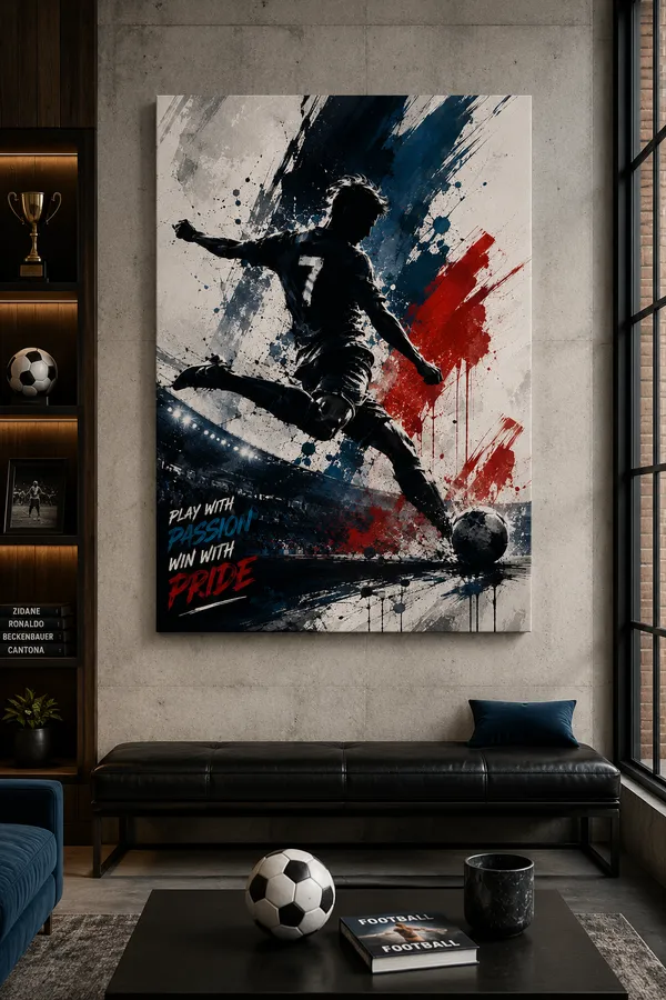 Football_Player_Passion_Pride_Wall_Poster
