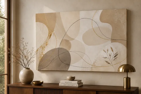 Abstract_Beige_Botanical_Print_Wall_Art