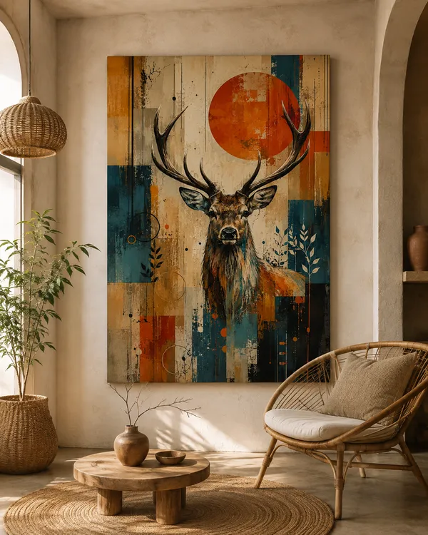 Abstract_Geometric_Deer_Wall_Art_Print