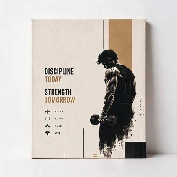 Discipline_Today_Strength_Tomorrow_Motivational_Wall_Poster