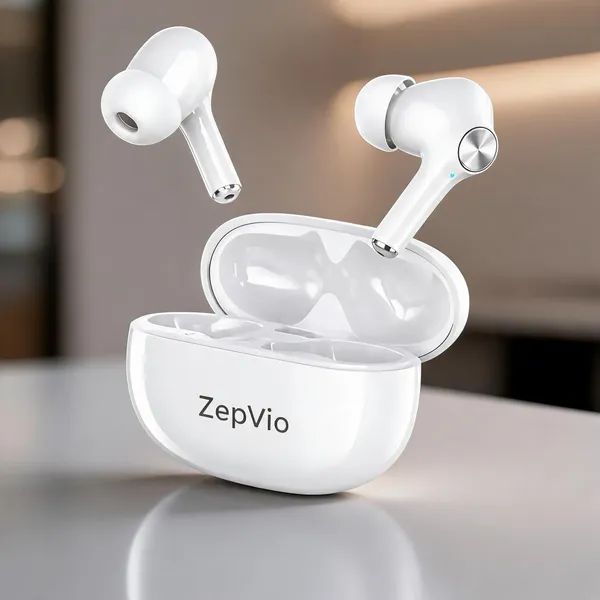 Zepvio_Romeo_Wireless_Bluetooth_Earbuds_V5.4_with_ANC_Enc_Hi_Res_Audio_60_Hours_Playtime_White_Colour_
