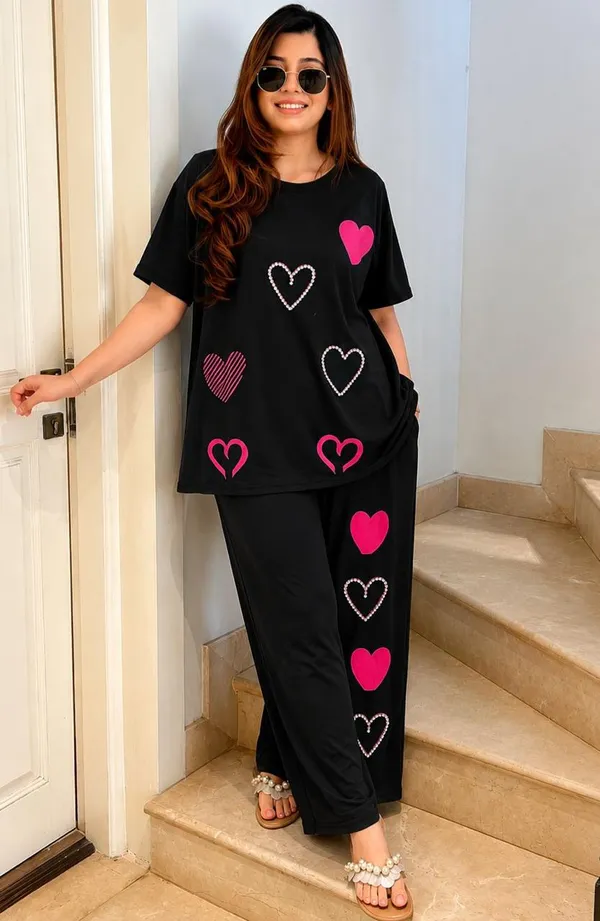 Black_Cotton_Heart_Print_Relaxed_Fit_Co-Ord_Set_For_Women