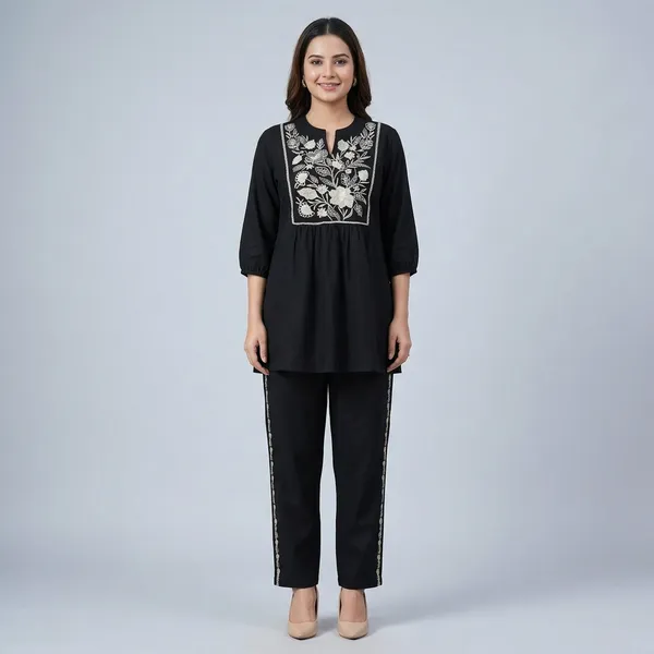 Black_Embroidered_Floral_Co-ord_Set_For_Women