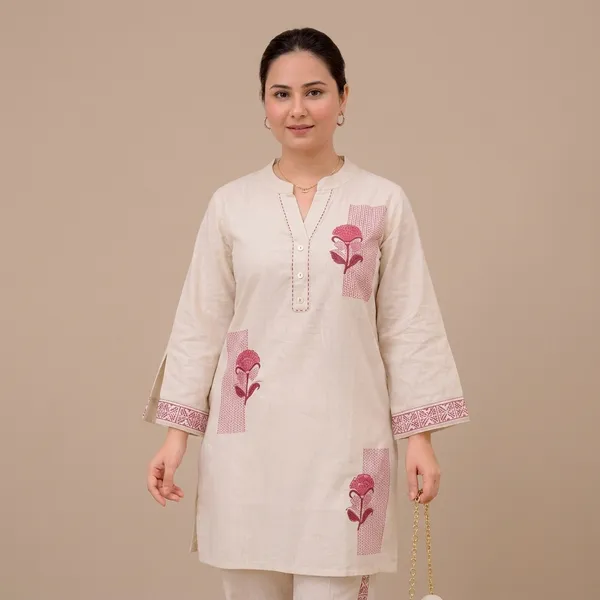 White_Cotton_Floral_Embroidered_Co-ord_Set_For_Women