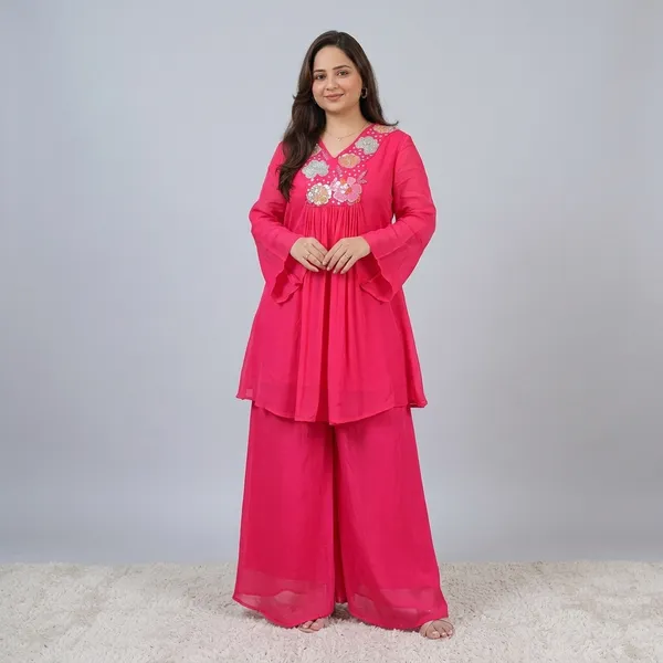 Pink_Embroidered_Floral_Co-ord_Set_For_Women