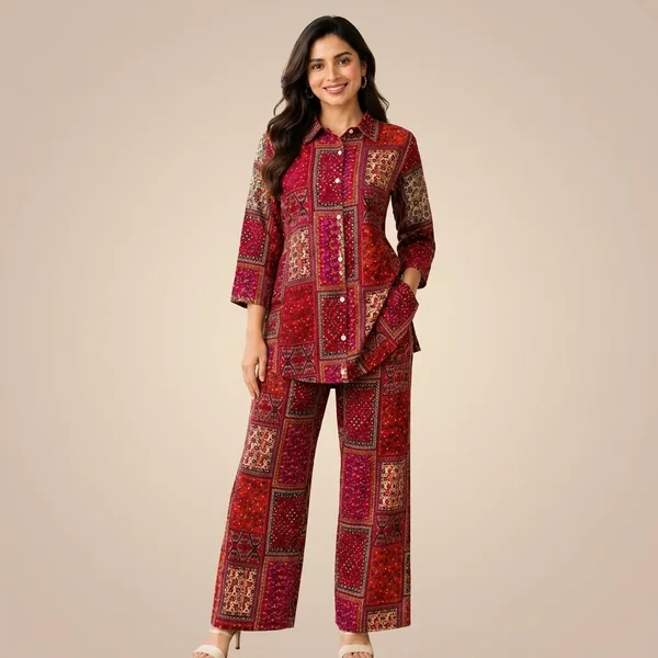 Multicolor_Cotton_Co-Ord_Set_For_Women