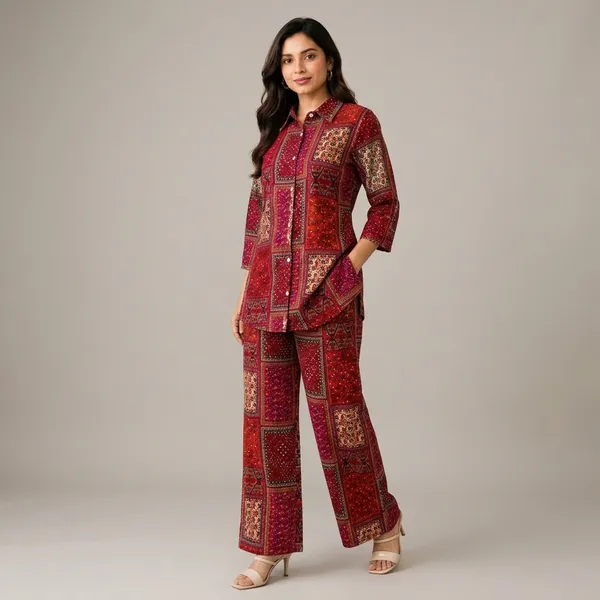 Multicolor_Cotton_Co-Ord_Set_For_Women
